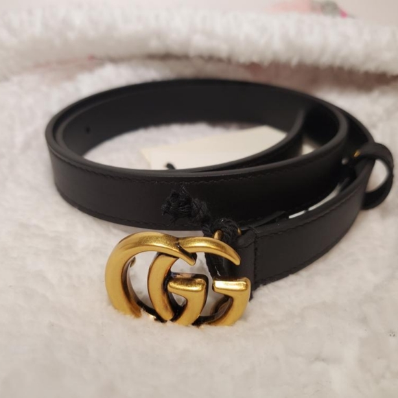 Gucci Skinny Black Belt :)